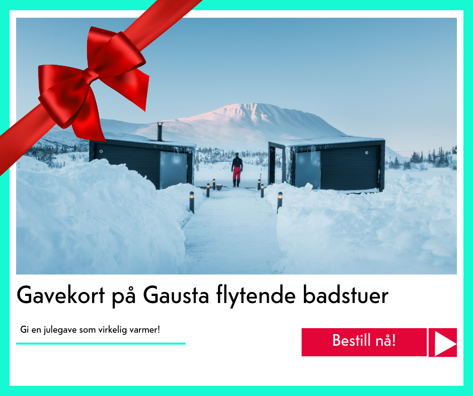 julegavekort på flytende badstue på Gaustablikk fjellresort