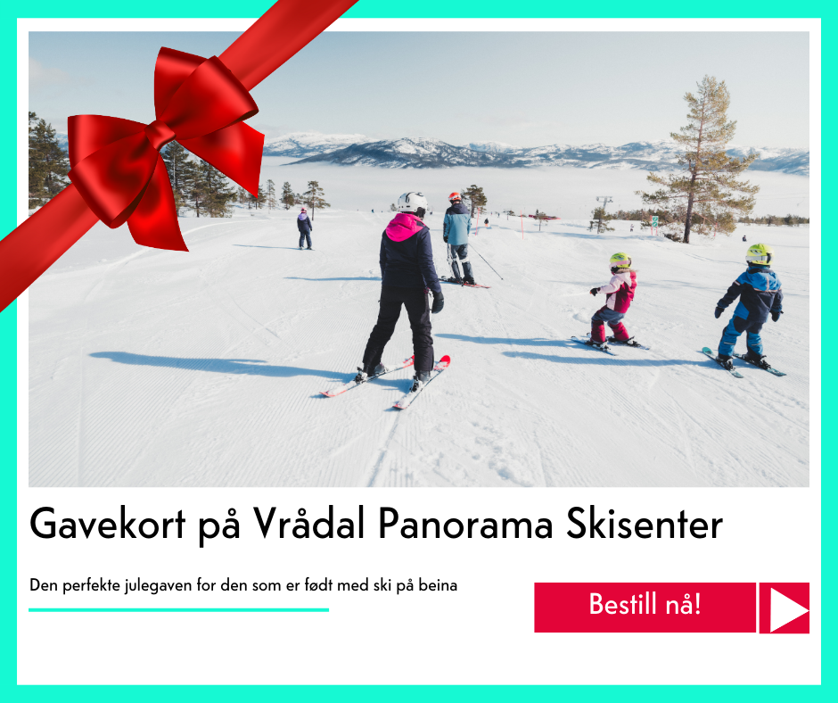 julegavekort på Vrådal skisenter