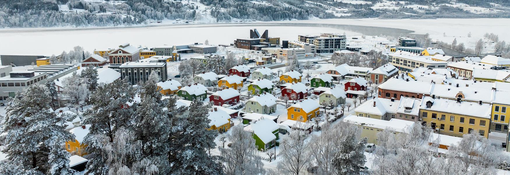 Vinter i Notodden Sentrum