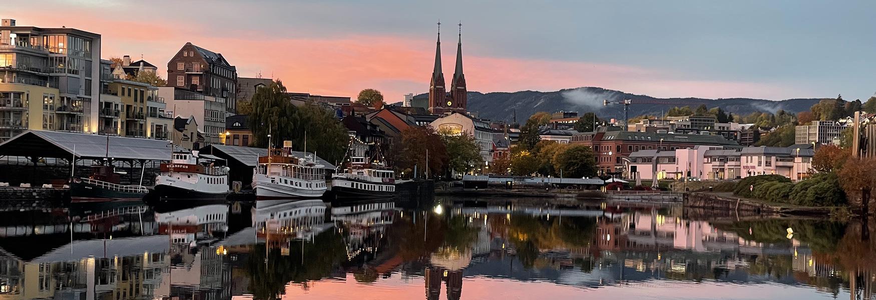 autumn evening in Skien