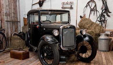 veteranbil som stilles ut på Z-museum i Nissedal