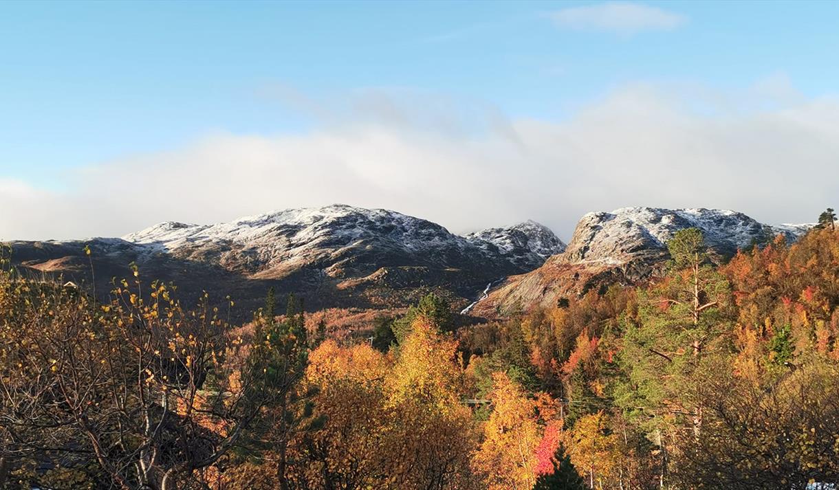 fjell i høstvær